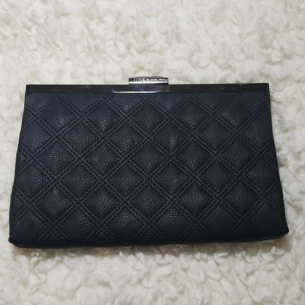 Rachel Roy  (black) quilted clutch
